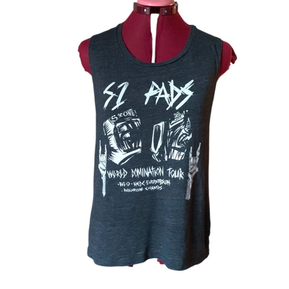 Vintage Roller Derby “S1 World Domination Tour” Graphic Tank – Bella – XL